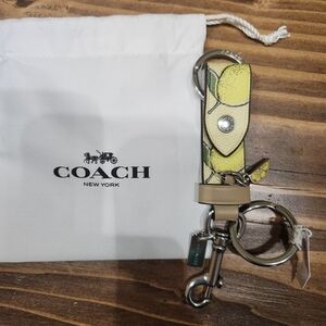 Coach Yellow Lemon Keychain/valet
